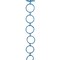Allstate 5' x 1.75" Turquoise Peacock Blue Round Chain Christmas Garland - Unlit